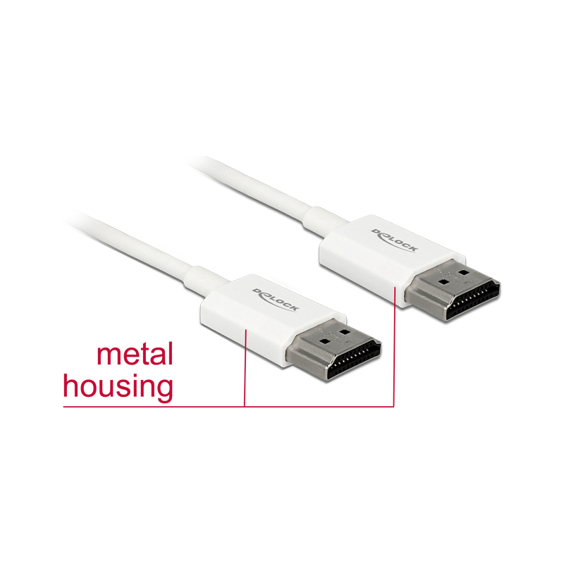 Delock Cavo HDMI ad alta velocit con Ethernet - HDMI-A maschio HDMI-A