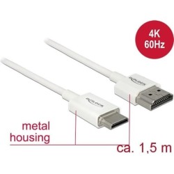 Delock Cavo HDMI ad alta velocit con Ethernet - HDMI-A maschio HDMI M