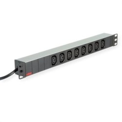 ROLINE PDU 19&quot; per armadi 3600W 8x IEC320 C13 - Tipo tedesco M allumi