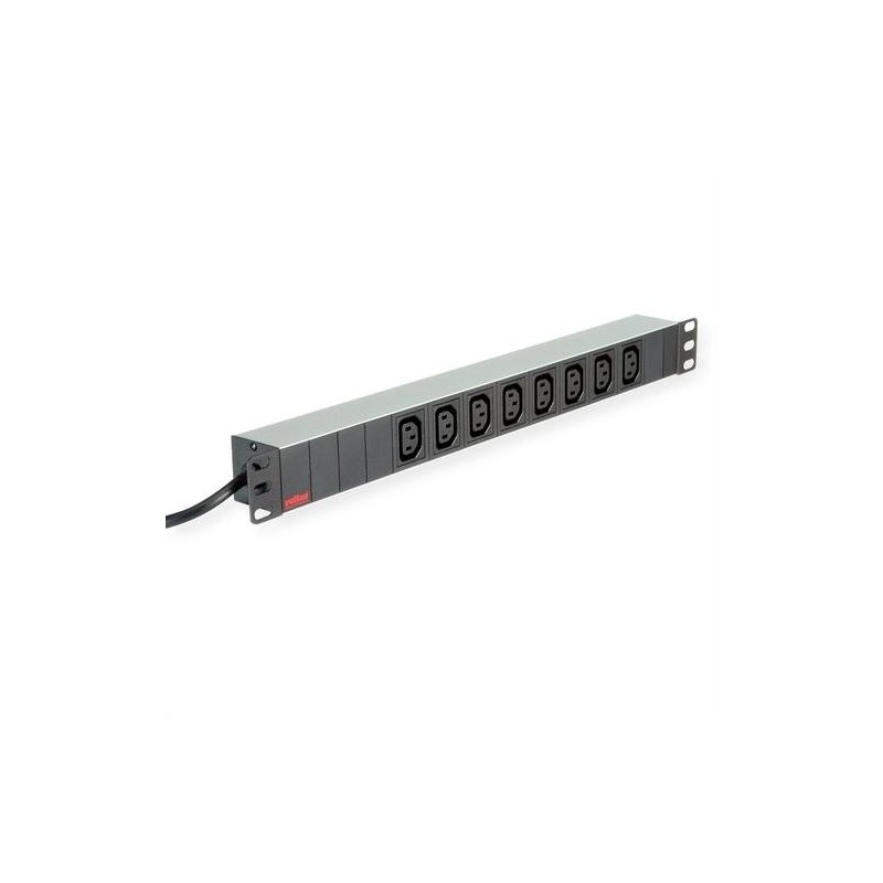 ROLINE PDU 19&quot; per armadi 3600W 8x IEC320 C13 - Tipo tedesco M allumi