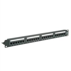 VALUE Patchpanel da 19&quot; Cat.6A/Classe EA 24 porte UTP nero