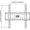 InLine - Kit di montaggio (montaggio a parete) per TV LED/LCD/Plasma 