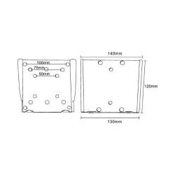 INLINE - Kit di montaggio (montaggio a parete) per TV LCD/Plasma - Ne