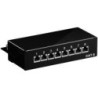 Wentronic Goobay CAT 6 Mini/Desktop Patch Panel, 8 porte, Nero - STP 