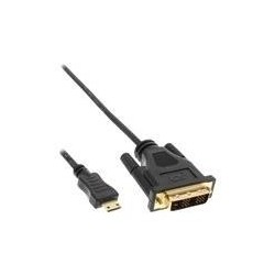 InLine - cavo adattatore - DVI-D maschio a mini HDMI maschio - 05 m -