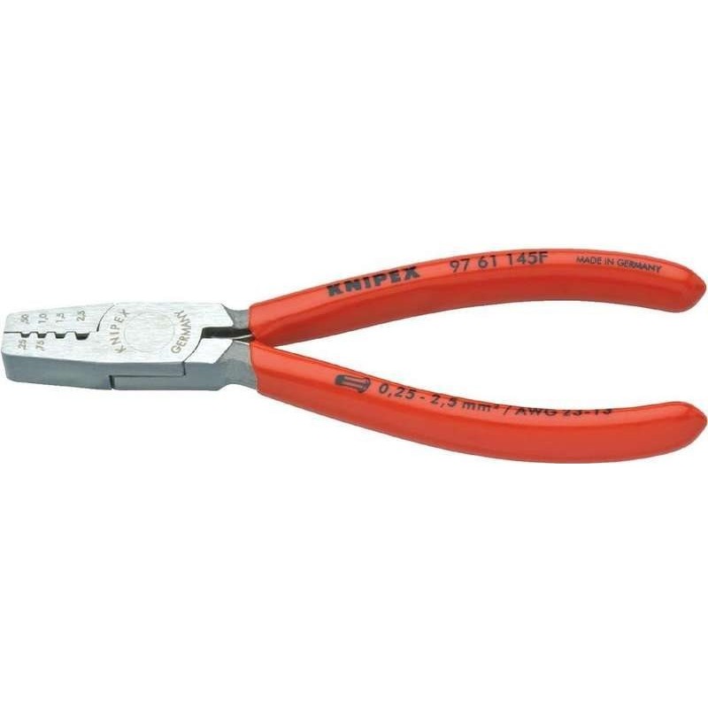 Pinza a crimpare Knipex 97 61 145 F per capicorda da 025 a 25 mm