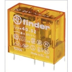 Finder Rel&egrave; per circuiti stampati 24 V/AC 8 A 2 contatti di scambio 