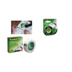 Pellicola adesiva 3M Scotch Magic 810, invisibile, 12 mm x 66 m, diam