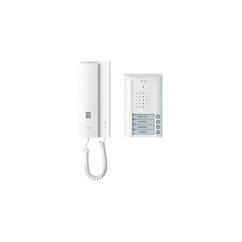 Citofono Ritto by Schneider set completo cablato 1841470 Casa quadrif