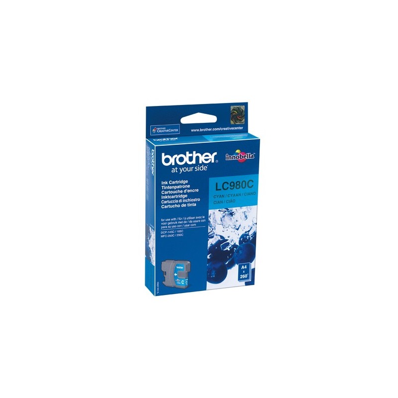 Brother LC-980C cartuccia d'inchiostro 1 pz Originale Ciano