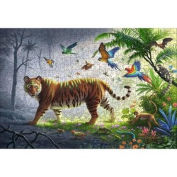 Puzzle Ravensburger Jungle Tiger 00017514 500 Pezzi