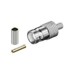 Giunto a crimpare Wentronic Goobay BNC - per cavo RG 58/U con pin dor