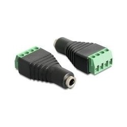 Morsettiera adattatore Delock presa jack da 35 mm a 4 pin