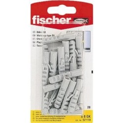 Fischer 52118-S Tassello rotondo nylon - plastica 20 pz. (52118)