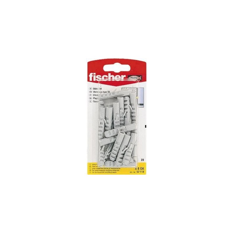 Fischer 52118-S Tassello rotondo nylon - plastica 20 pz. (52118)