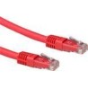 Cavo patch ACT rosso LSZH U/UTP CAT6A da 15 metri con connettori RJ45