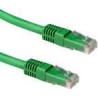 Cavo patch ACT Green LSZH U/UTP CAT6A da 1 metro con connettori RJ45.