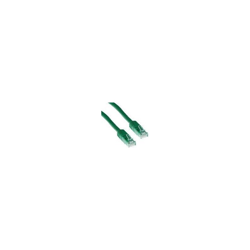 Cavo patch ACT Green LSZH U/UTP CAT6A da 3 metri con connettori RJ45.