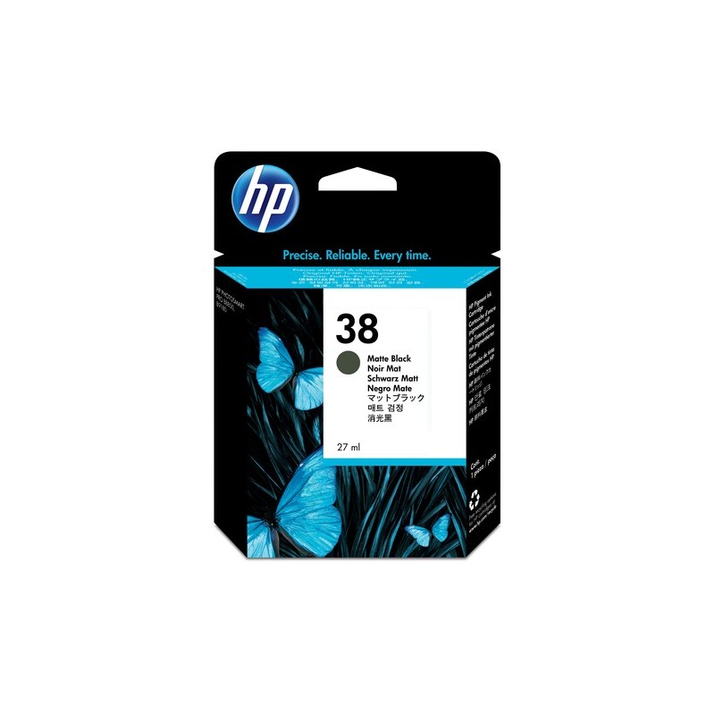 HP 38 cartuccia d'inchiostro 1 pz Originale Resa standard Nero opaco