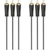 Hama - Cavo video/audio - RCA x 3 maschio a RCA x 3 maschio - 15 m - 