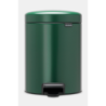 Brabantia pattumiera a pedale Newicon - 3 l - rotonda - verde - terra