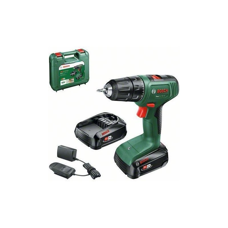 Bosch EasyDrill 18V-40 1630 Giri/min Senza chiave 13 kg Nero Verde