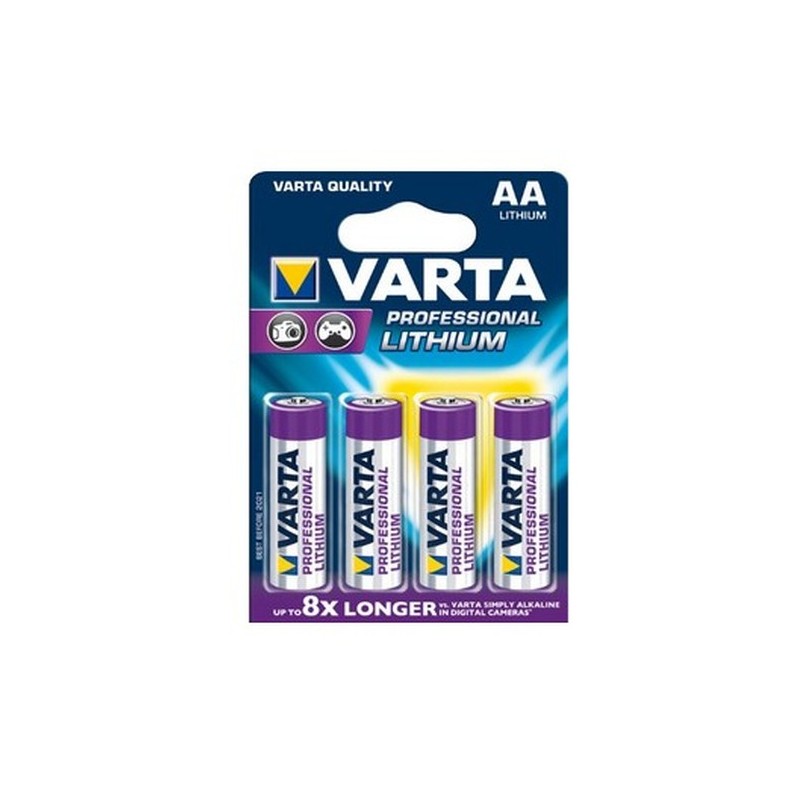 Varta 4x AA Lithium Batteria monouso Stilo AA Litio