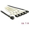 Delock Cavo Mini SAS HD SFF-8643 4 x SATA 7 pin 10 m