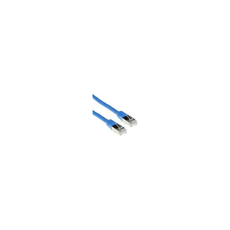 Cavo patch ACT Blue LSZH SFTP CAT6 da 1 metro con connettori RJ45. Ca