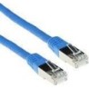 Cavo patch ACT Blue LSZH SFTP CAT6 da 1 metro con connettori RJ45. Ca