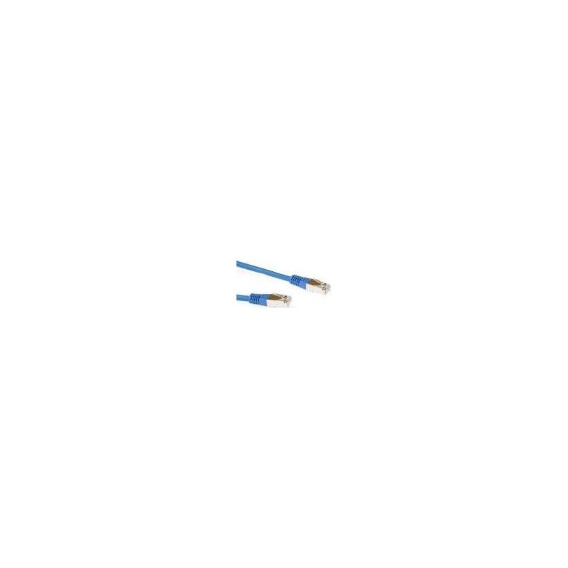 Cavo patch ACT Blue LSZH SFTP CAT6 da 3 metri con connettori RJ45. Ca