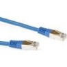 Cavo patch ACT Blue LSZH SFTP CAT6 da 3 metri con connettori RJ45. Ca