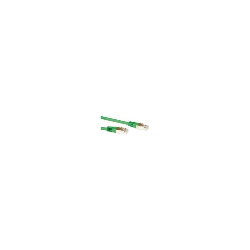 Cavo patch ACT Green LSZH SFTP CAT6 da 3 metri con connettori RJ45. C