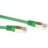 Cavo patch ACT Green LSZH SFTP CAT6 da 3 metri con connettori RJ45. C