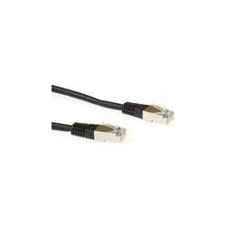 Cavo patch ACT nero LSZH SFTP CAT6 da 2 metri con connettori RJ45. Ca