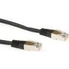 Cavo patch ACT nero LSZH SFTP CAT6 da 2 metri con connettori RJ45. Ca