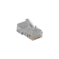 Connettore modulare ACT RJ45 (8P/8C) per cavo piatto. Connettore cavo