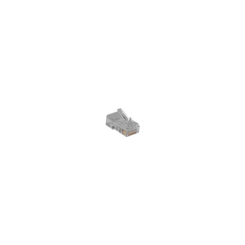 Connettore modulare ACT RJ45 (8P/8C) per cavo piatto. Connettore cavo