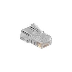 Connettore modulare ACT RJ45 (8P/8C) per cavo tondo con conduttori ri