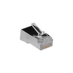 Connettore modulare schermato ACT RJ45 (8P/8C) per cavo tondo con con