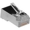 Connettore modulare schermato ACT RJ45 (8P/8C) per cavo tondo con con