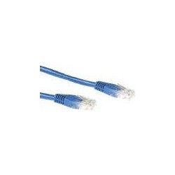 ACT CAT6A UTP 0.5m cavo di rete Blu 05 m U/UTP (UTP)