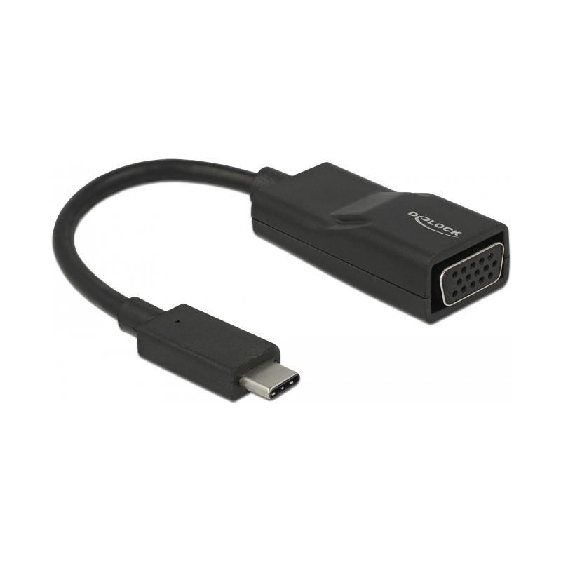 Cavo adattatore Delock USB Type-C maschio VGA femmina nero