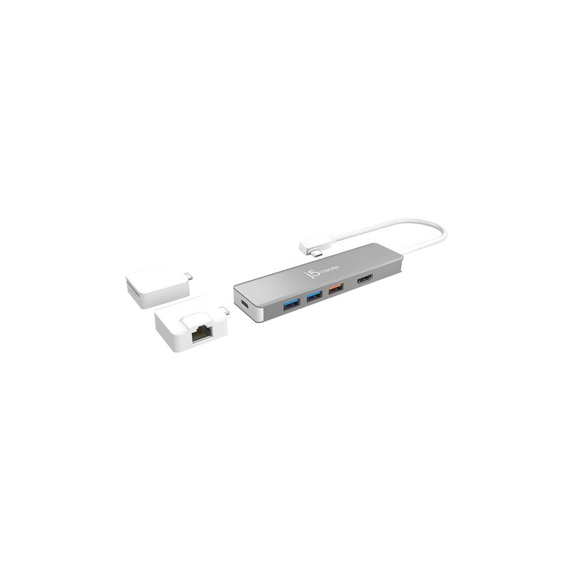 j5create JCD375-N Adattatore multiplo modulare USB-C™ con 2 kit