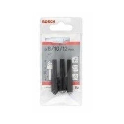 Set svasatori Bosch 3 pezzi 8 mm 10 mm 12 mm HSS 2608596667 gambo dri