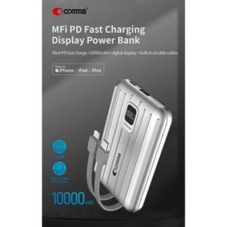 Power Bank Certificato MFI cavi Lightning e Tipo-C 4800 mah