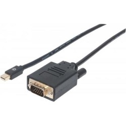 Manhattan - Convertitore video - Mini DisplayPort - VGA - Nero (15216