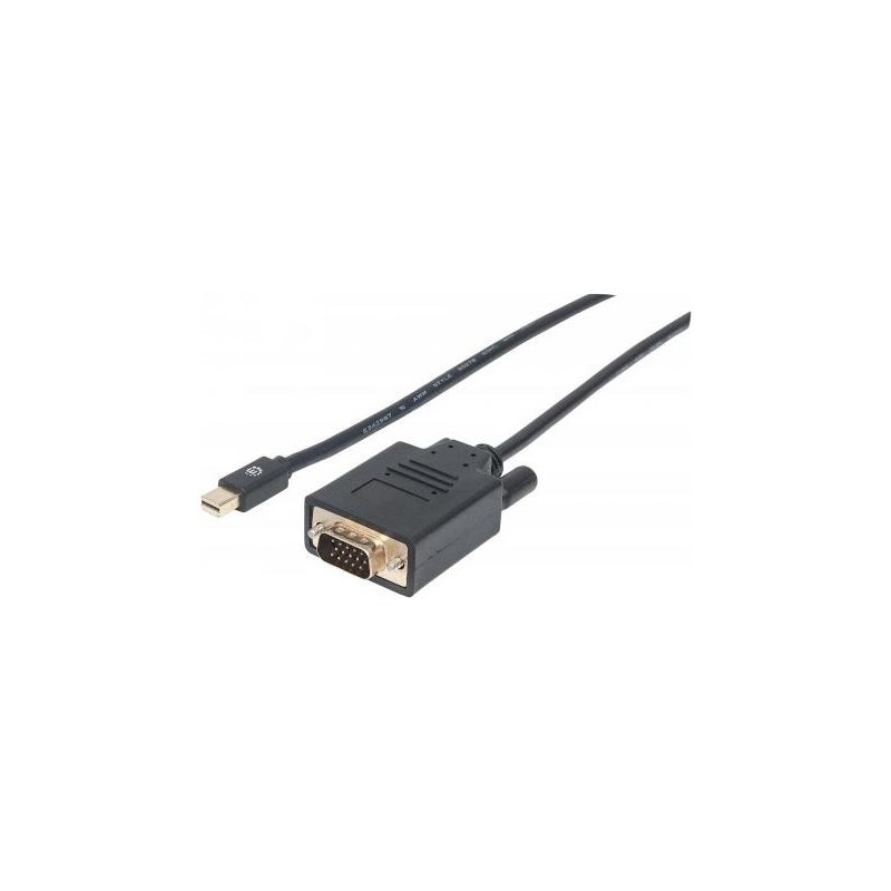 Manhattan - Convertitore video - Mini DisplayPort - VGA - Nero (15216