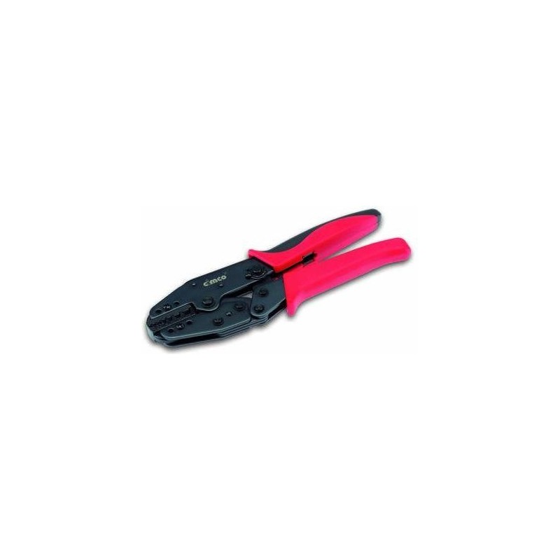 Pinza crimpatrice Cimco 10 6120 Nera - Rossa Crimpatrice per cavi (10