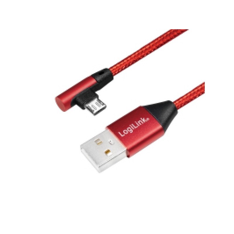 Connettore LogiLink USB 2.0 da 2.0 a USB-B (angolato a 90) 10 m CU0150